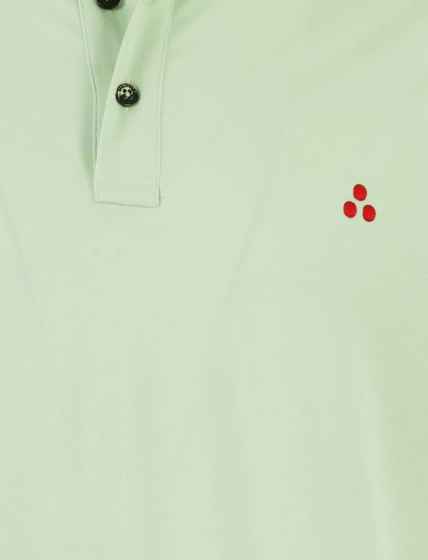 Polo korte mouw fel groen Peuterey Mezzola zijde jersey