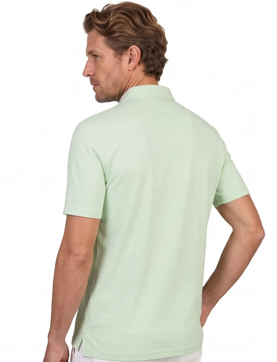 Polo korte mouw fel groen Peuterey Mezzola zijde jersey