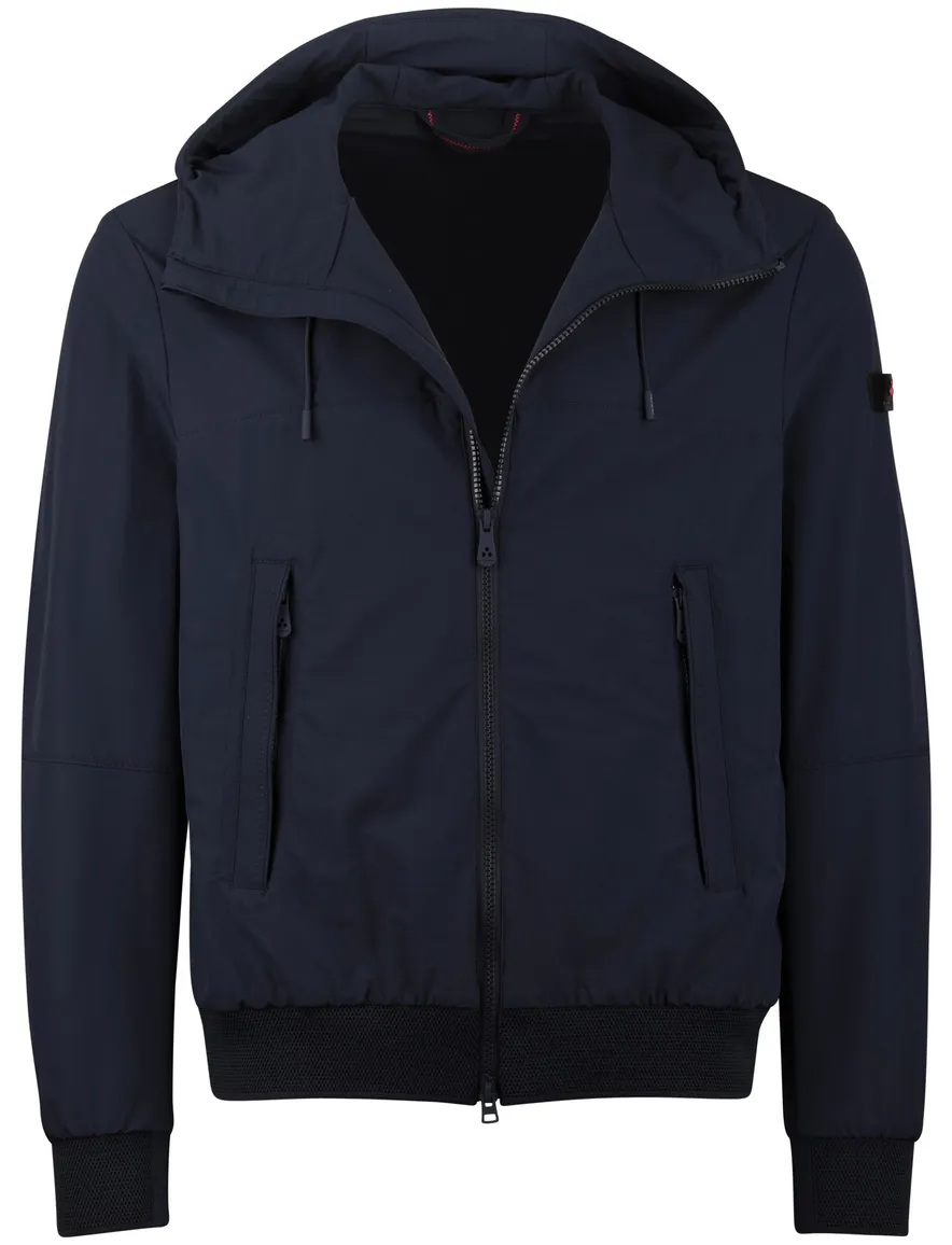 Peuterey zomerjas waterafstotend met capuchon navy