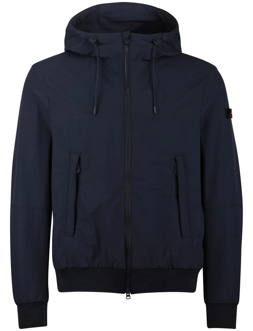 Peuterey zomerjas waterafstotend met capuchon navy