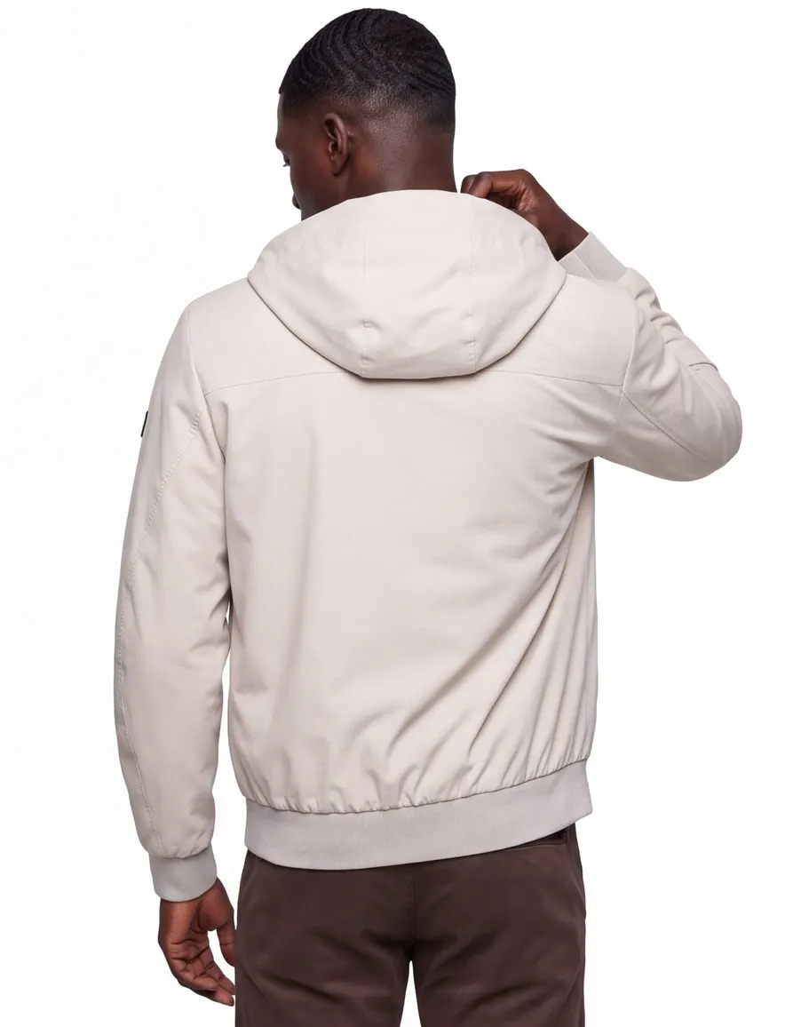 Peuterey zomerjas waterafstotend met capuchon beige