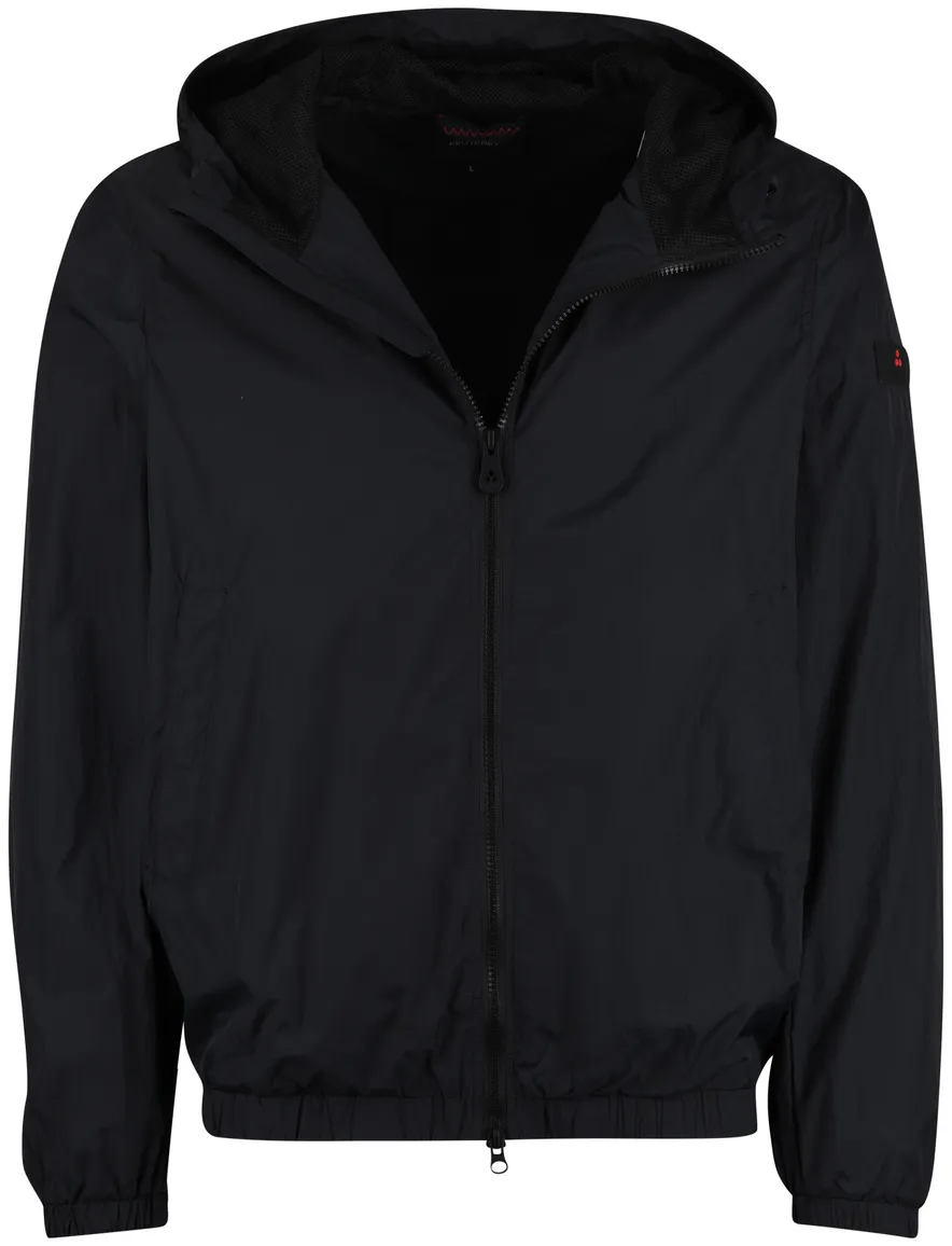 Zwart windjack Peuterey met capuchon