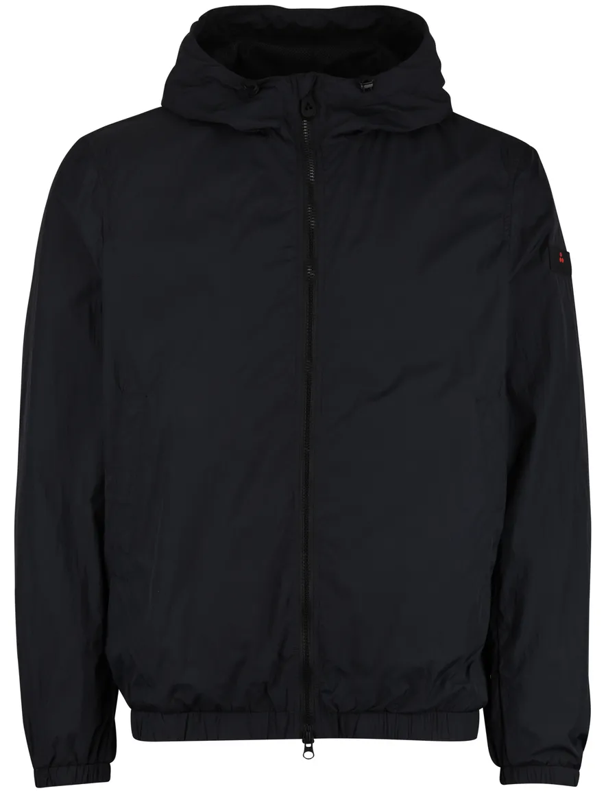 Zwart windjack Peuterey met capuchon