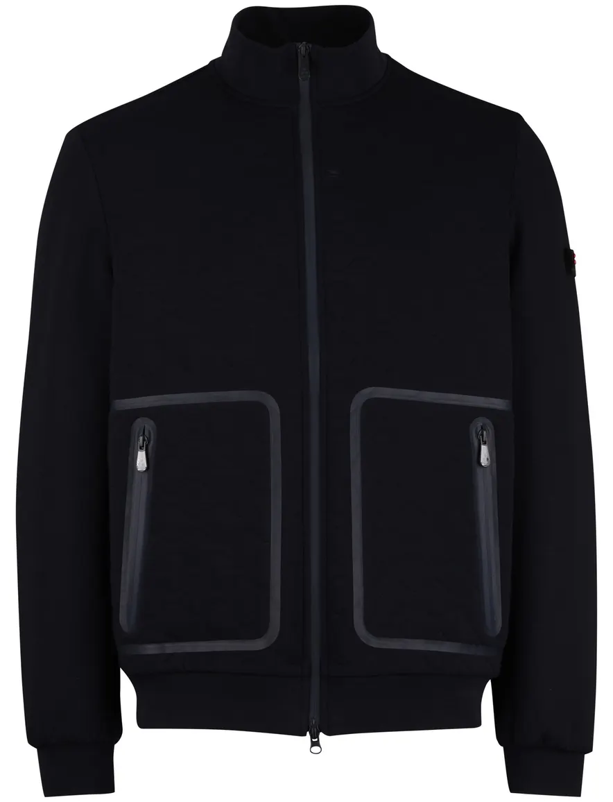 Navy Peuterey vest met rits stretch