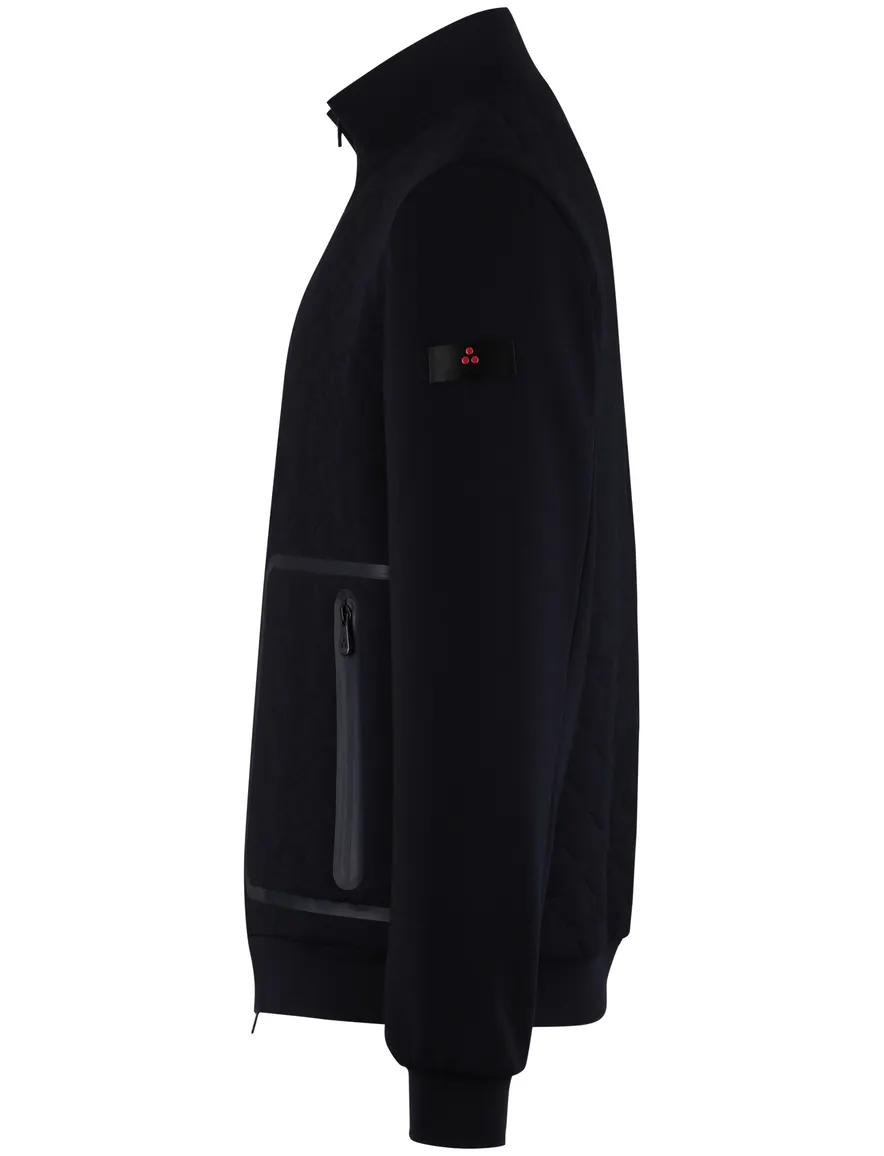 Navy Peuterey vest met rits stretch