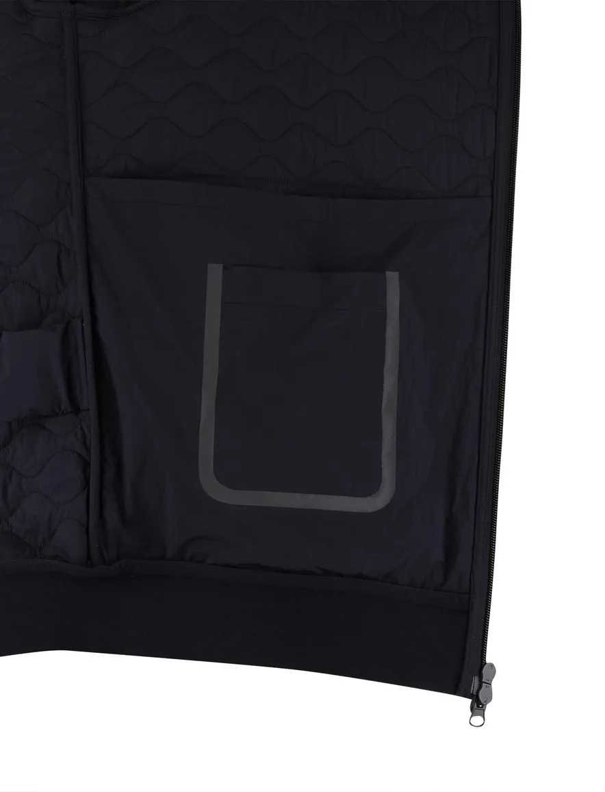 Navy Peuterey vest met rits stretch