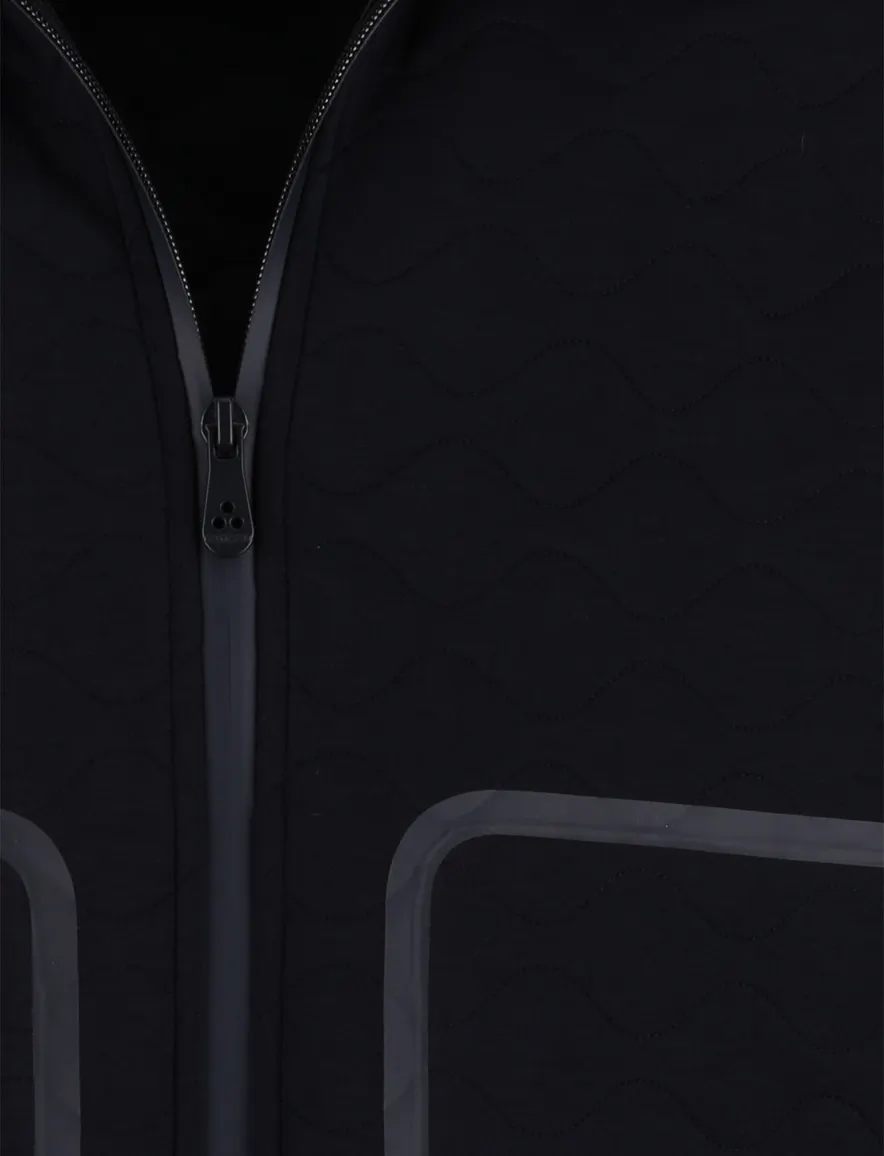 Navy Peuterey vest met rits stretch