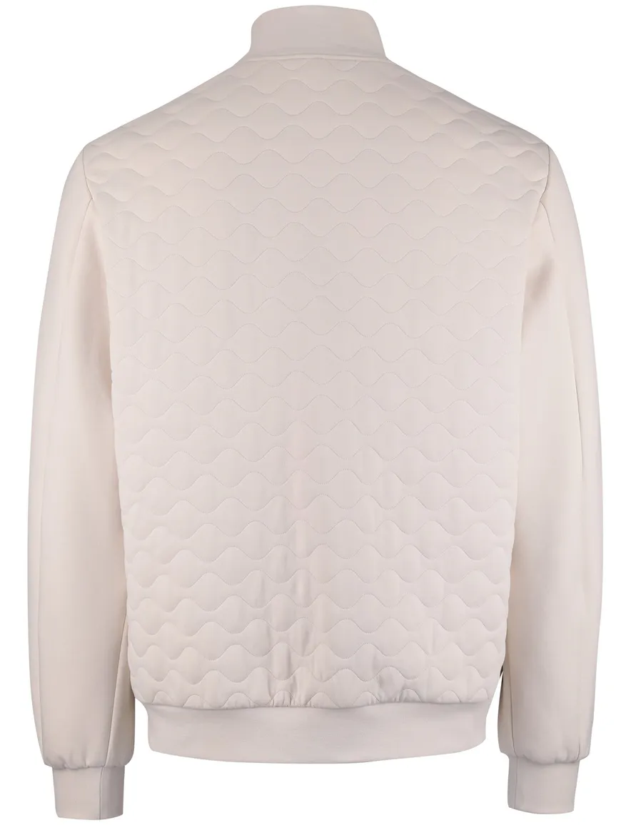 Creme Peuterey vest met rits stretch