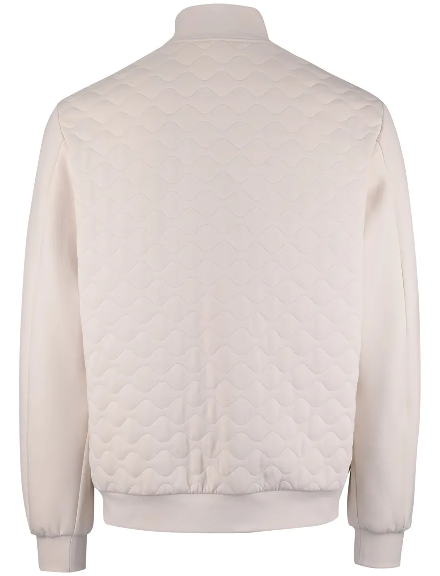 Creme Peuterey vest met rits stretch
