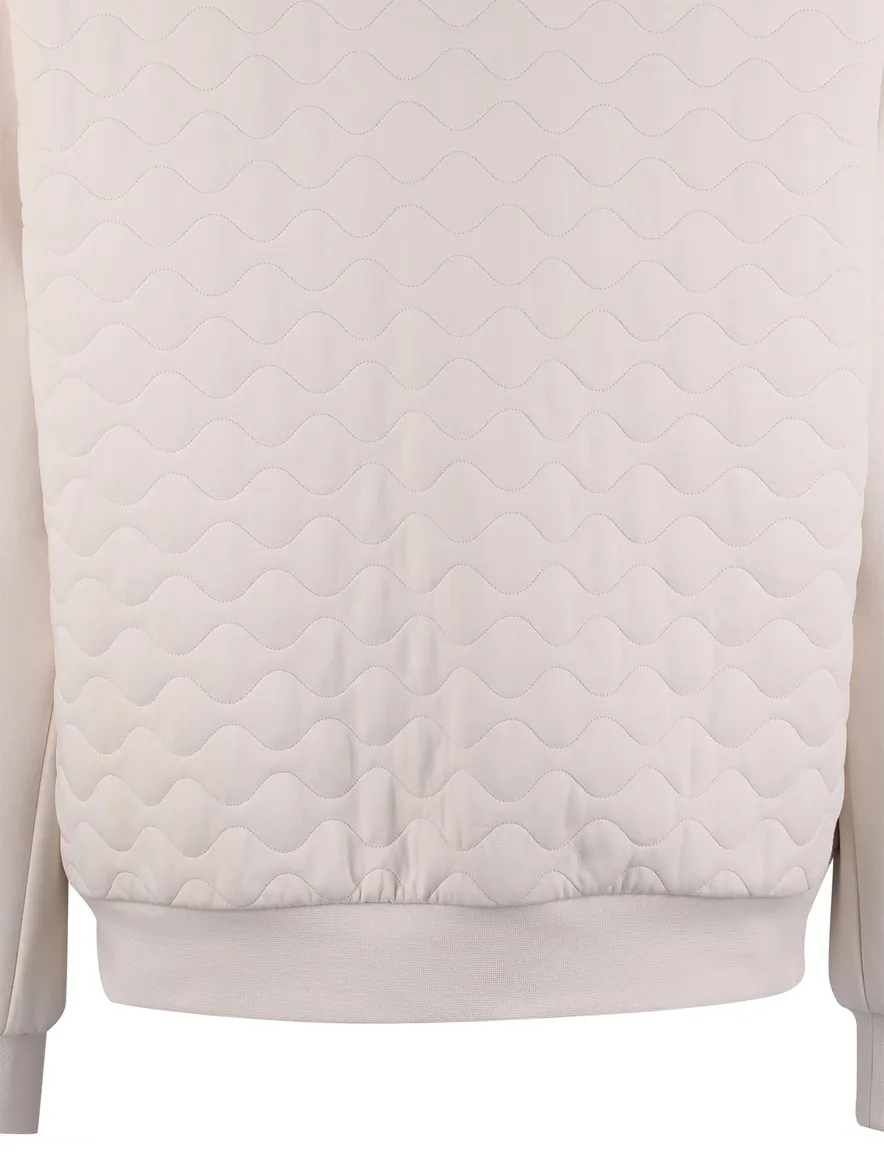 Creme Peuterey vest met rits stretch