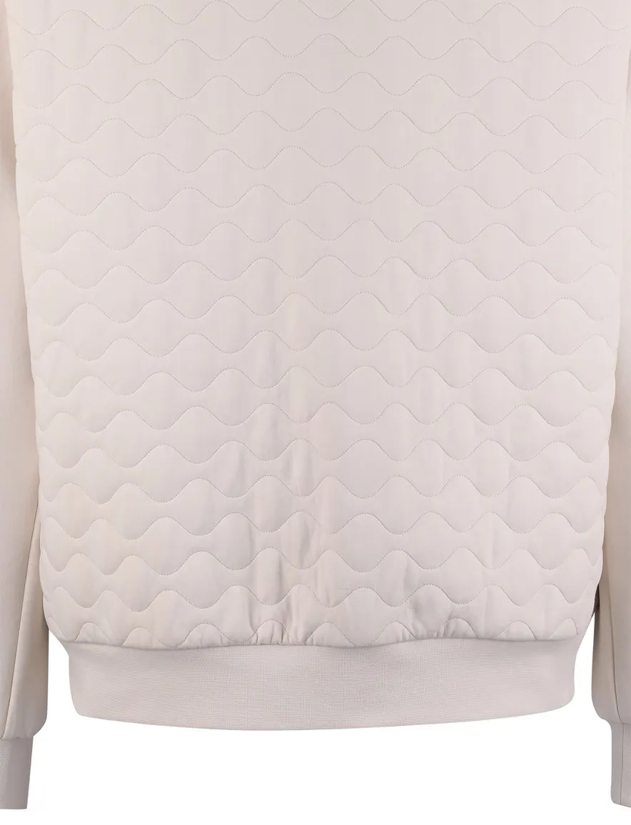 Creme Peuterey vest met rits stretch