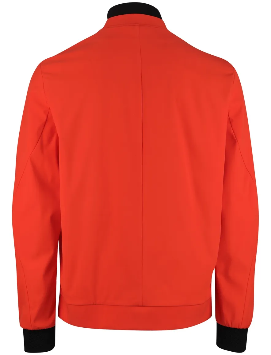Oranje softshell jas Peuterey elastisch boord zonder capuchon