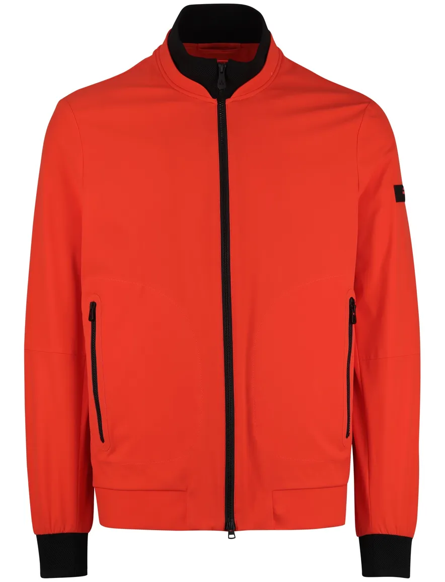 Oranje softshell jas Peuterey elastisch boord zonder capuchon
