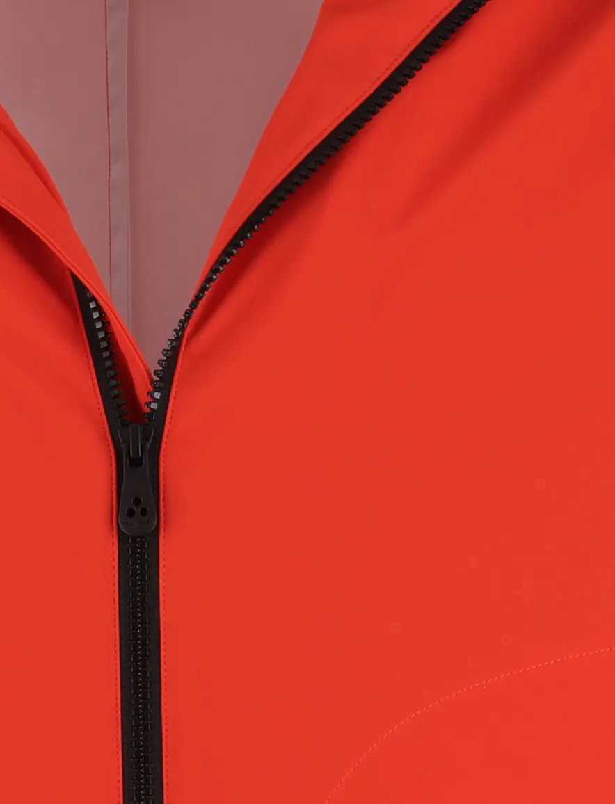 Oranje softshell jas Peuterey elastisch boord zonder capuchon