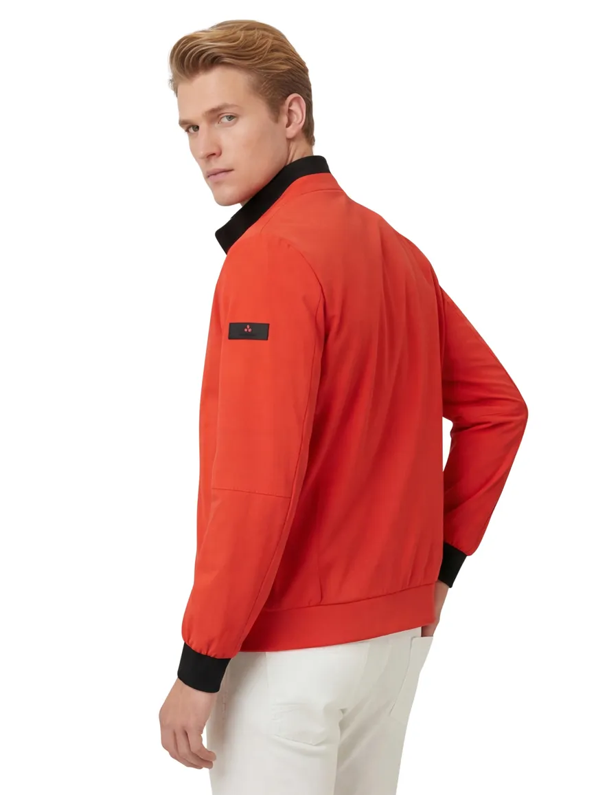Oranje softshell jas Peuterey elastisch boord zonder capuchon