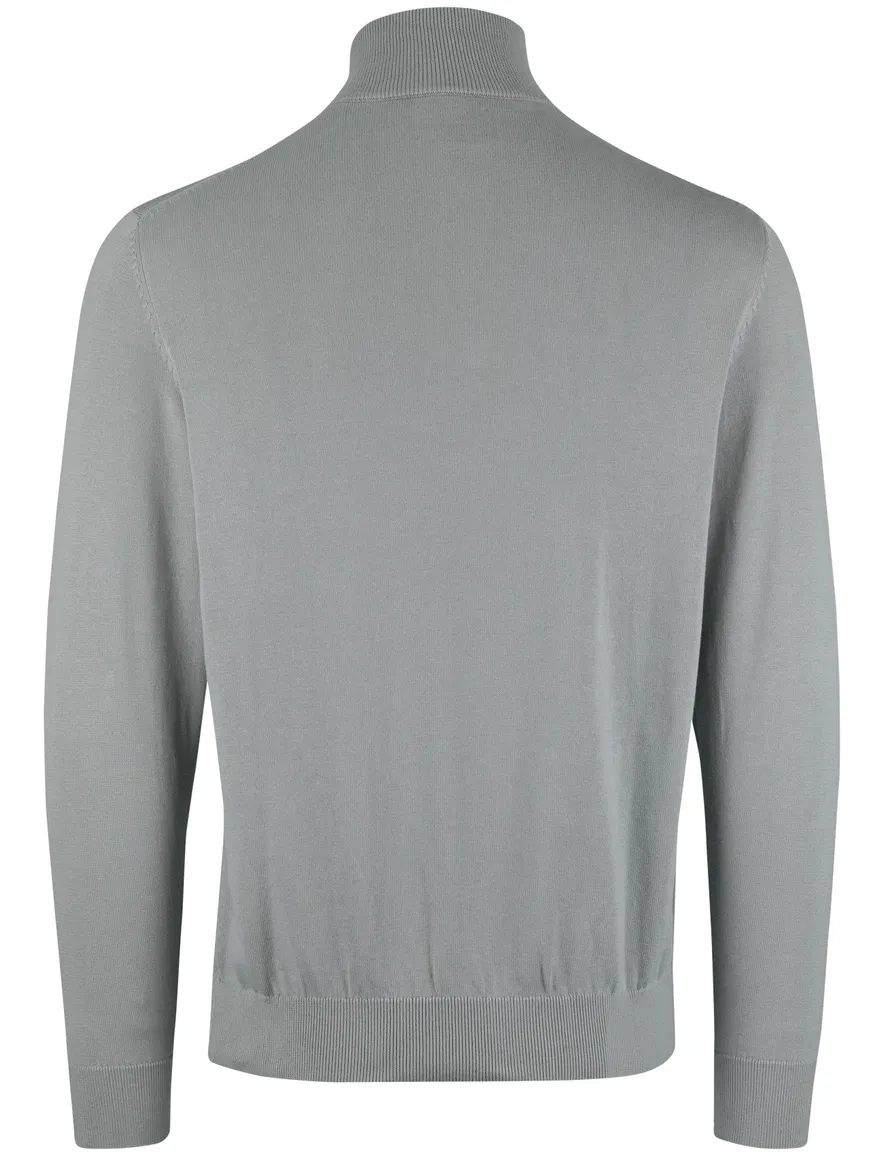 Gant half zip trui groen gebreid