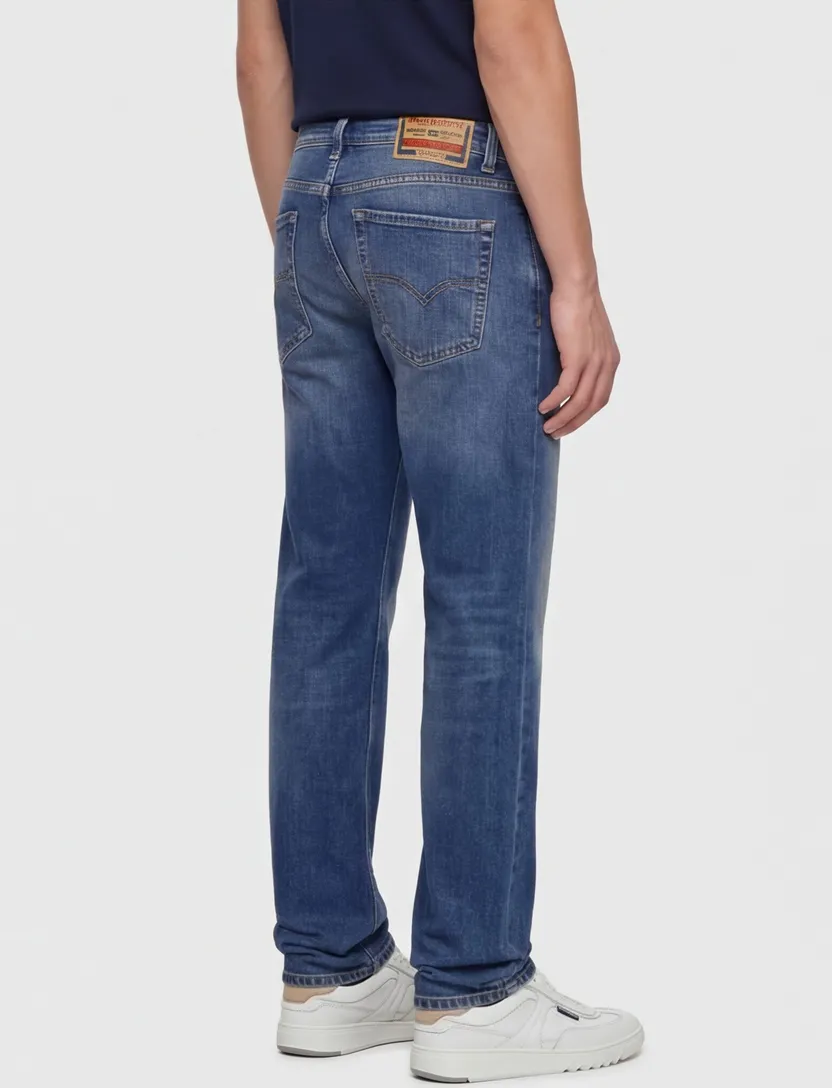 jeans Diesel donkerblauw normale fit Larkee