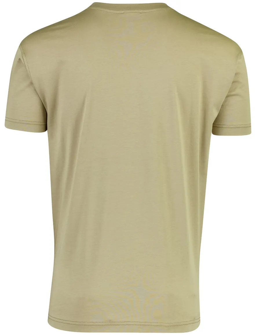 Diesel t-shirt olijfgroen effen