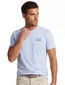 T-shirt Diesel lichtblauw normale fit ronde hals
