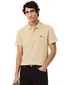 Poloshirt korte mouw Lacoste geel normale fit 2 knoopjes