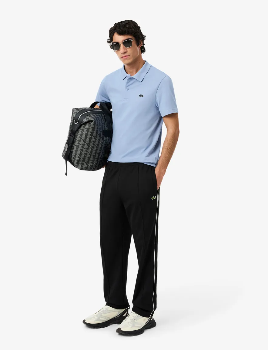 Lichtblauw poloshirt normale fit knopen