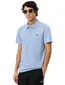 Poloshirt korte mouw Lacoste lichtblauw normale fit 2 knopen