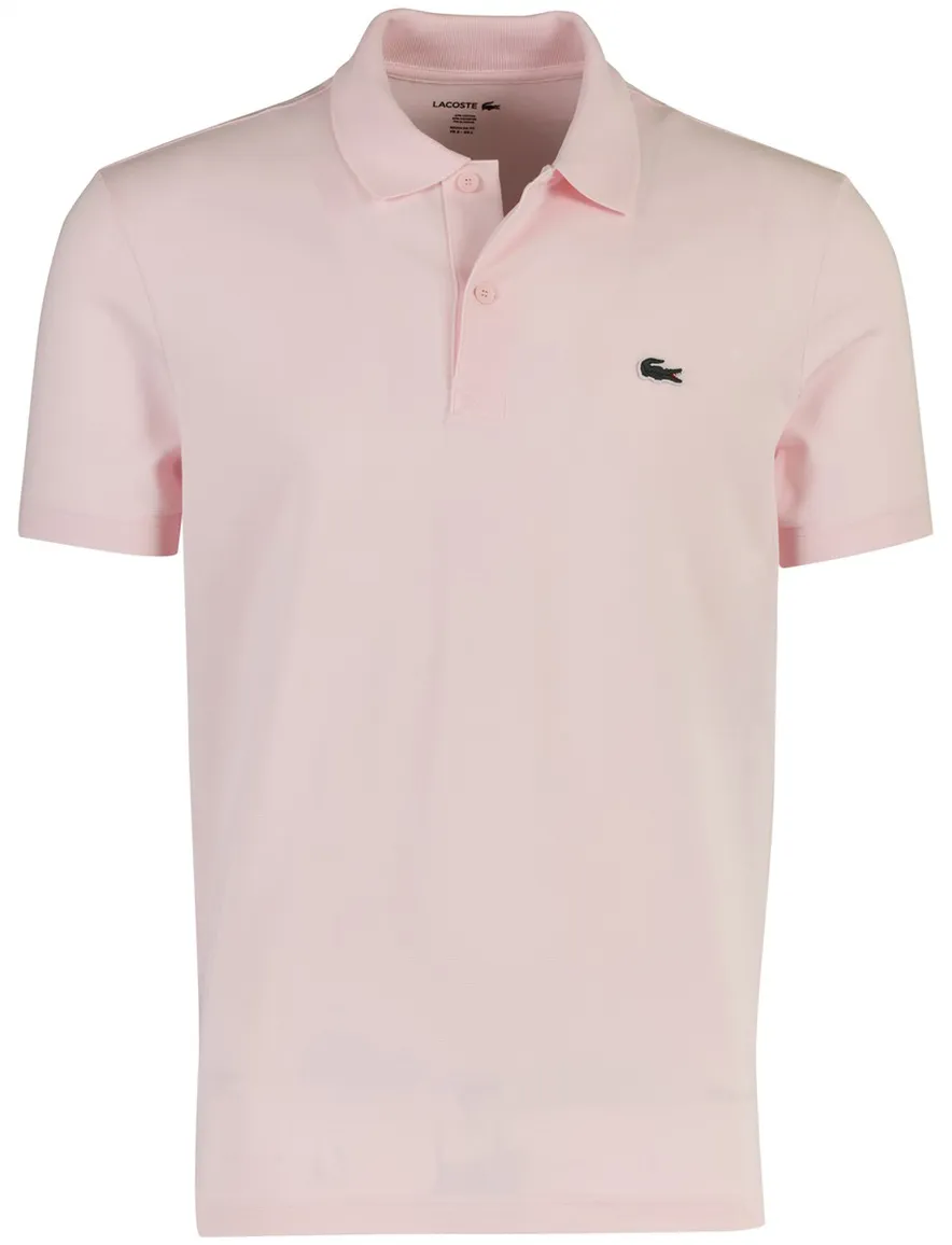 Lacoste poloshirt roze 2 knoops korte mouw