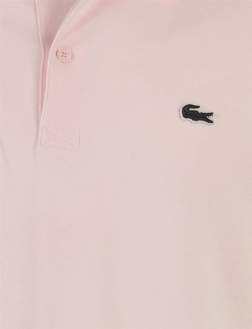 Poloshirt Lacoste regular fit roze korte mouw 2 knoopjes