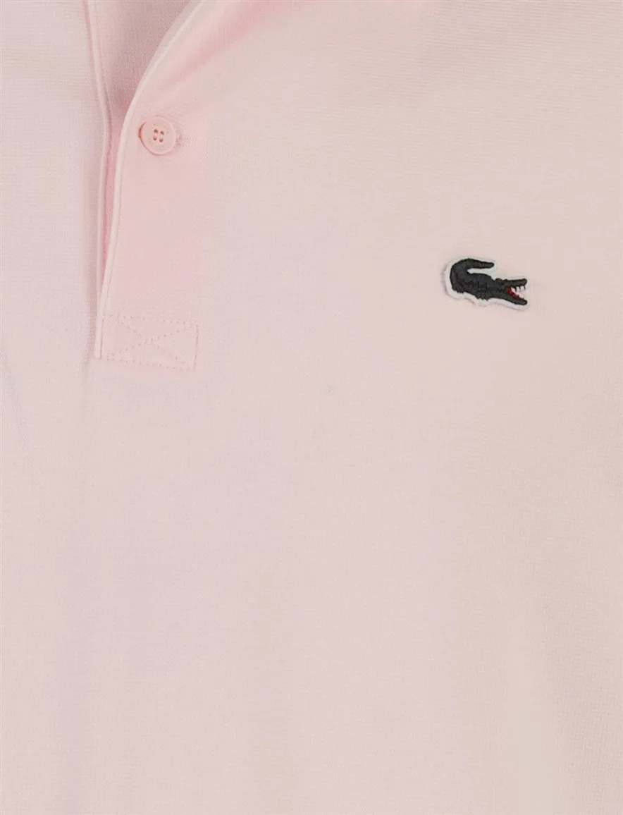 Roze poloshirt Lacoste normale fit korte mouw