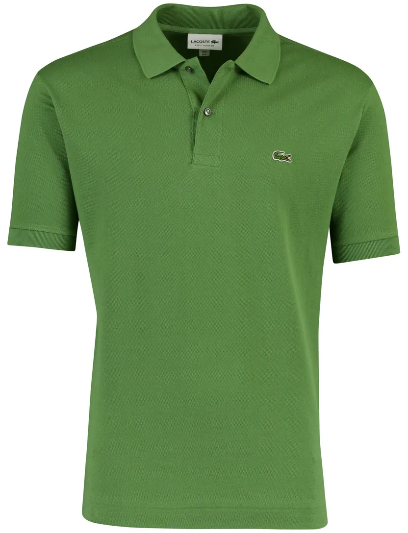Polo korte mouw Lacoste groen 2 knoops classic fit