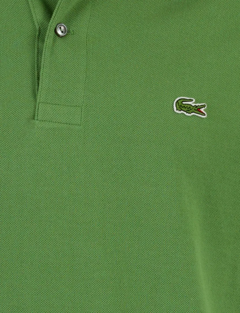 Polo korte mouw Lacoste groen 2 knoops classic fit