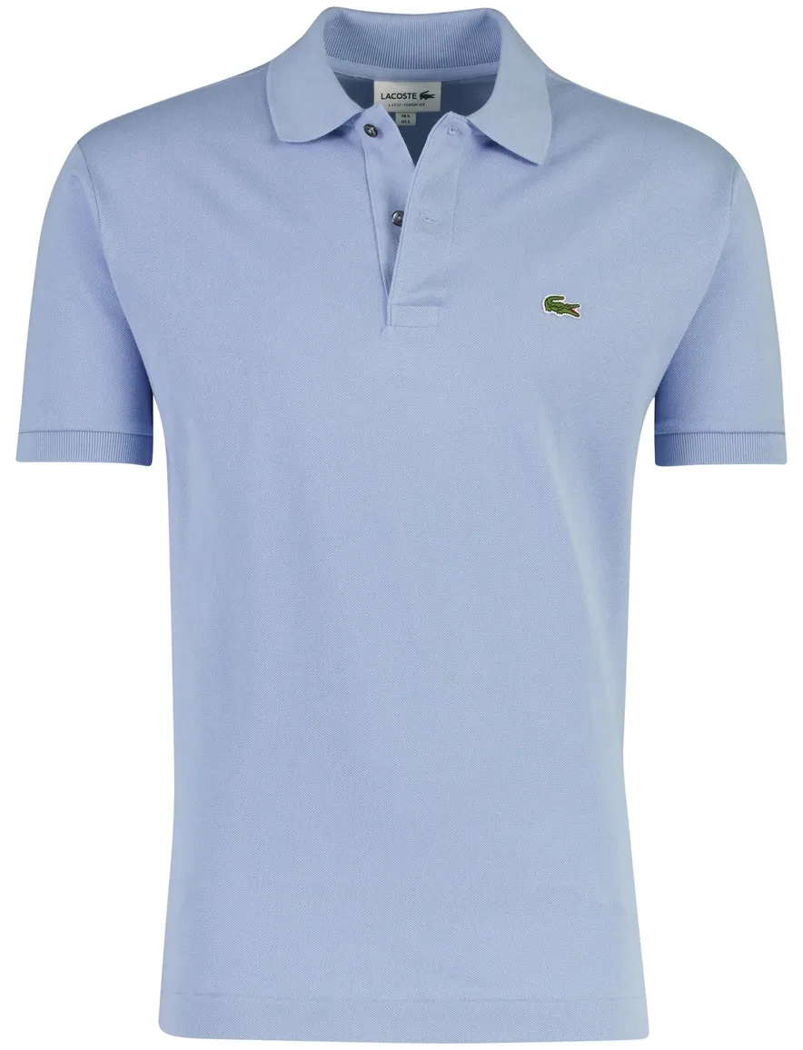Lichtblauw poloshirt Lacoste 2 knoops