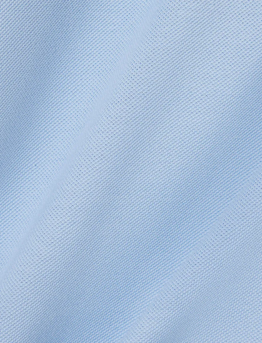 Lichtblauw poloshirt Lacoste 2 knoops