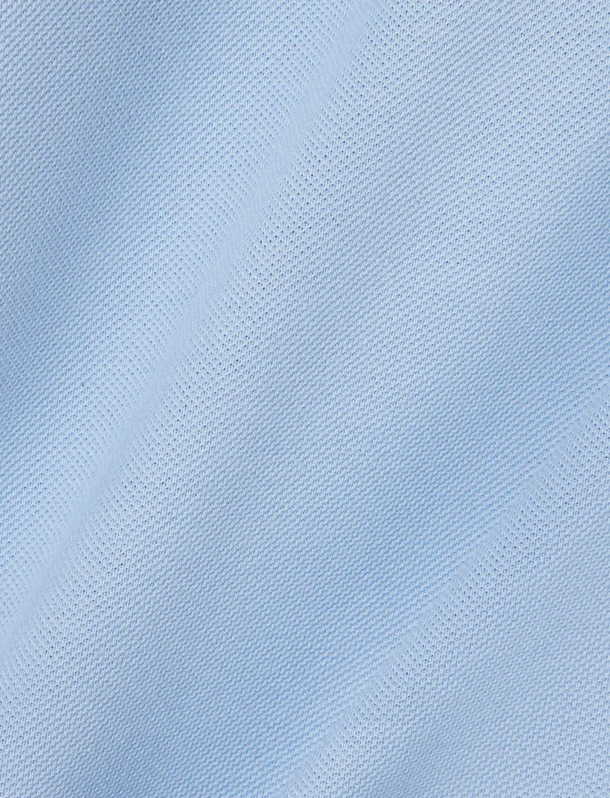 Lichtblauw poloshirt Lacoste 2 knoops