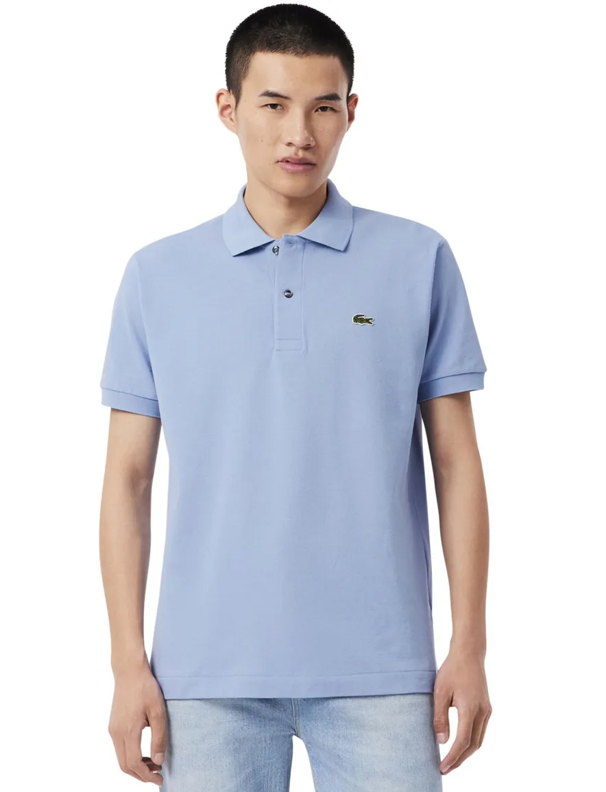 Lichtblauw poloshirt Lacoste 2 knoops