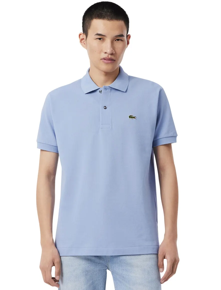 Lichtblauw poloshirt Lacoste 2 knoops