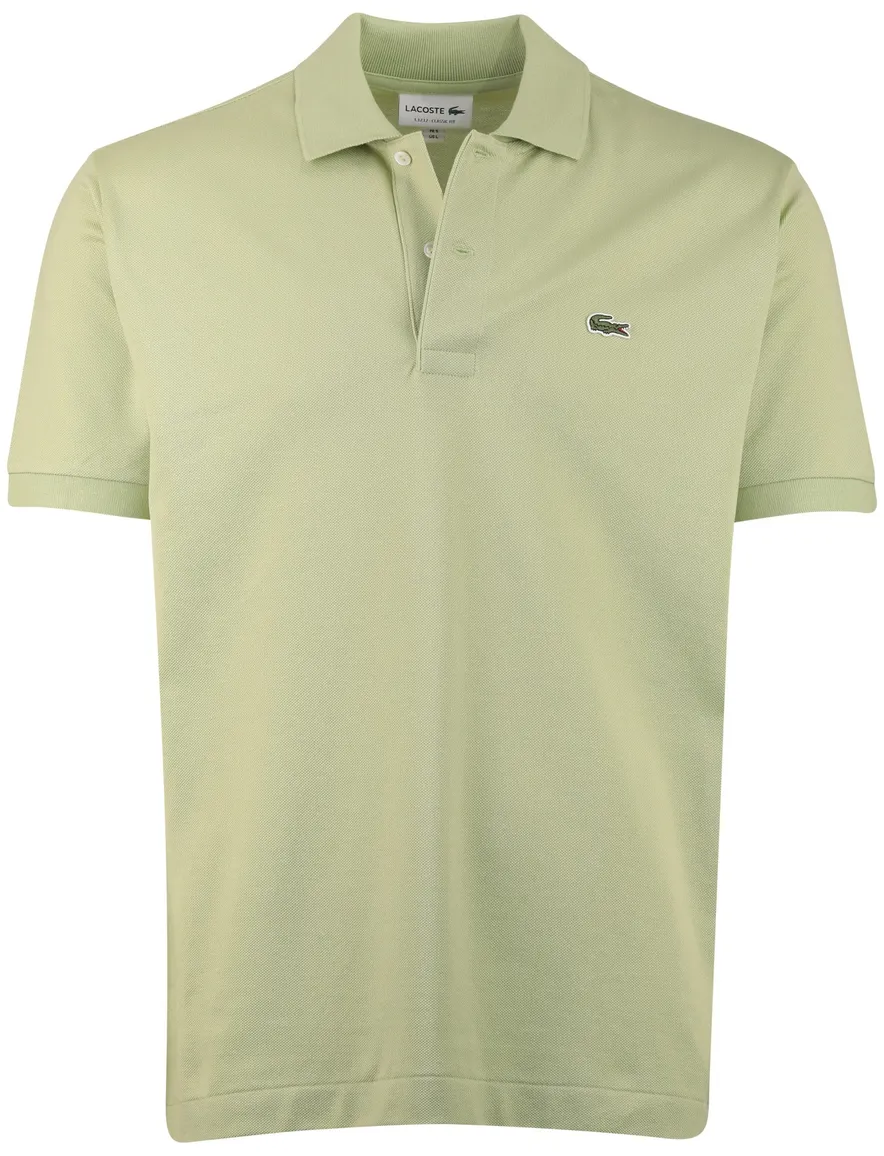 Lichtgroene polo korte mouw lacoste pique