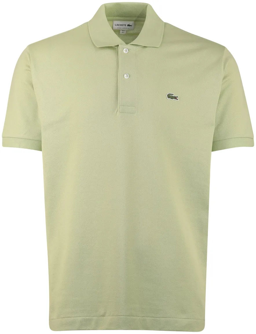 Lichtgroene polo korte mouw lacoste pique