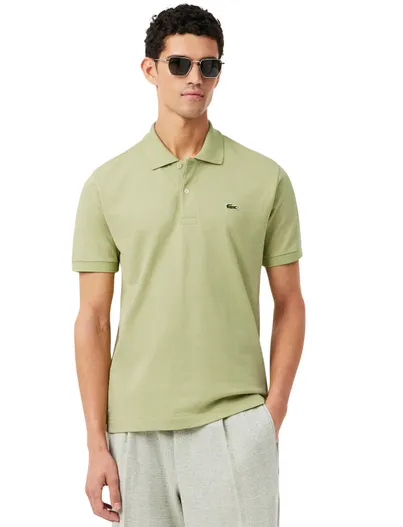 Lacoste Lichtgroene polo korte mouw lacoste pique