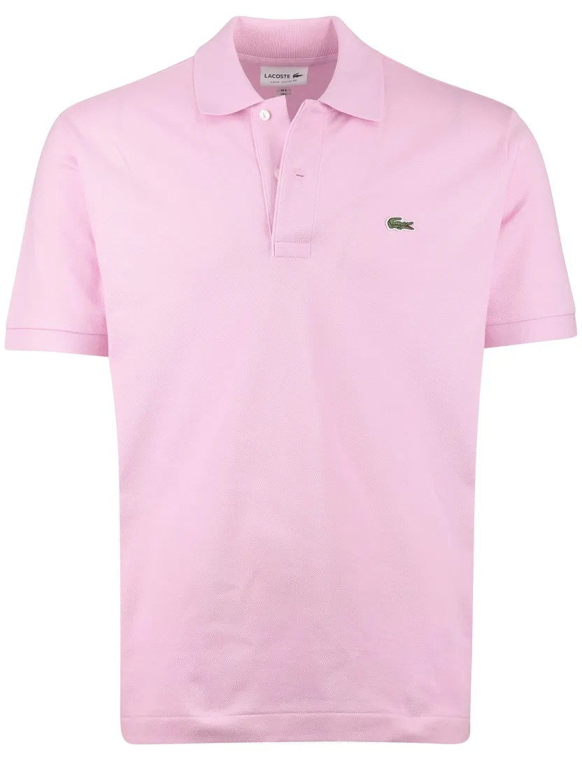 Poloshirt lacoste roze classic fit 2-knoops