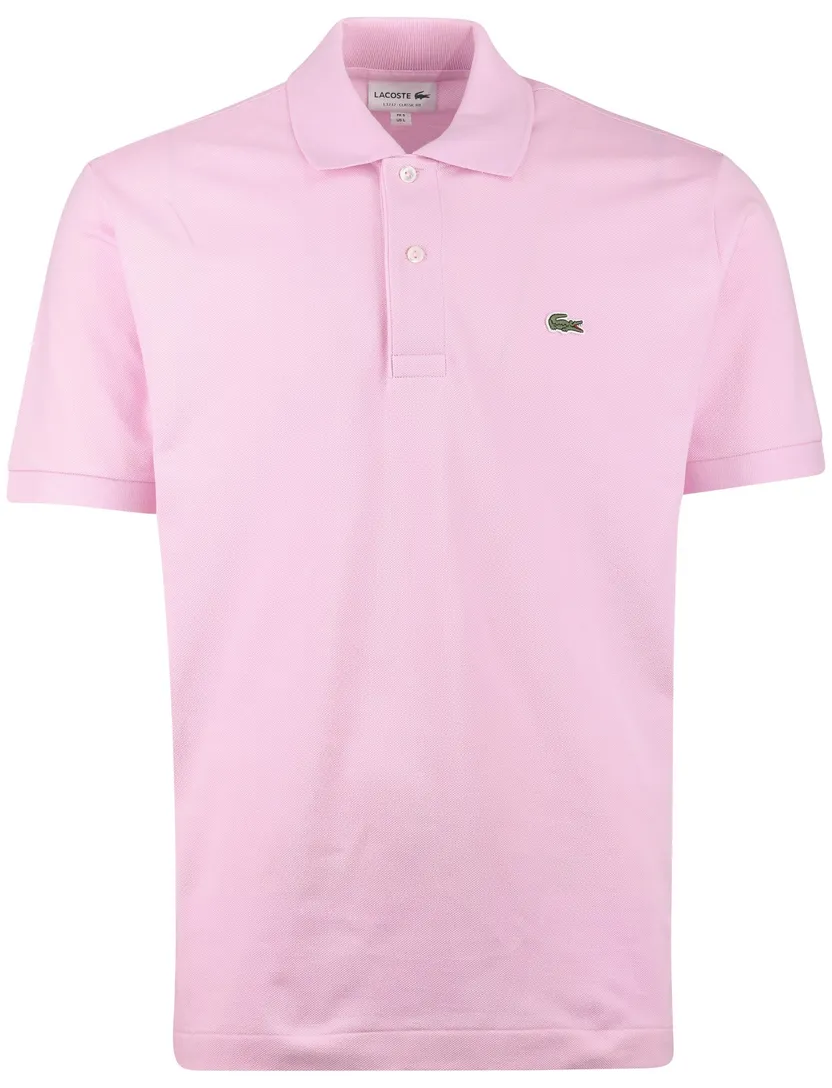 Poloshirt lacoste roze classic fit 2-knoops