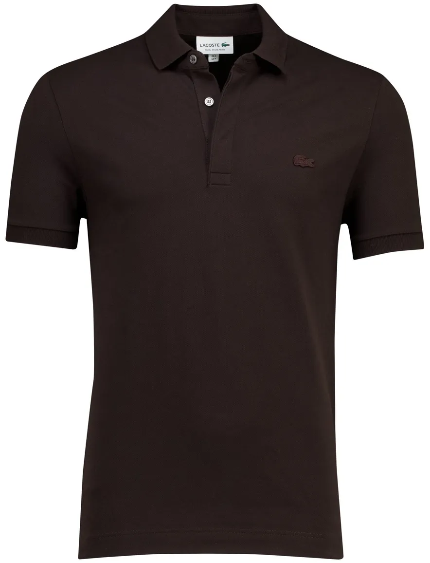 Lacoste polo bruin Regular Fit