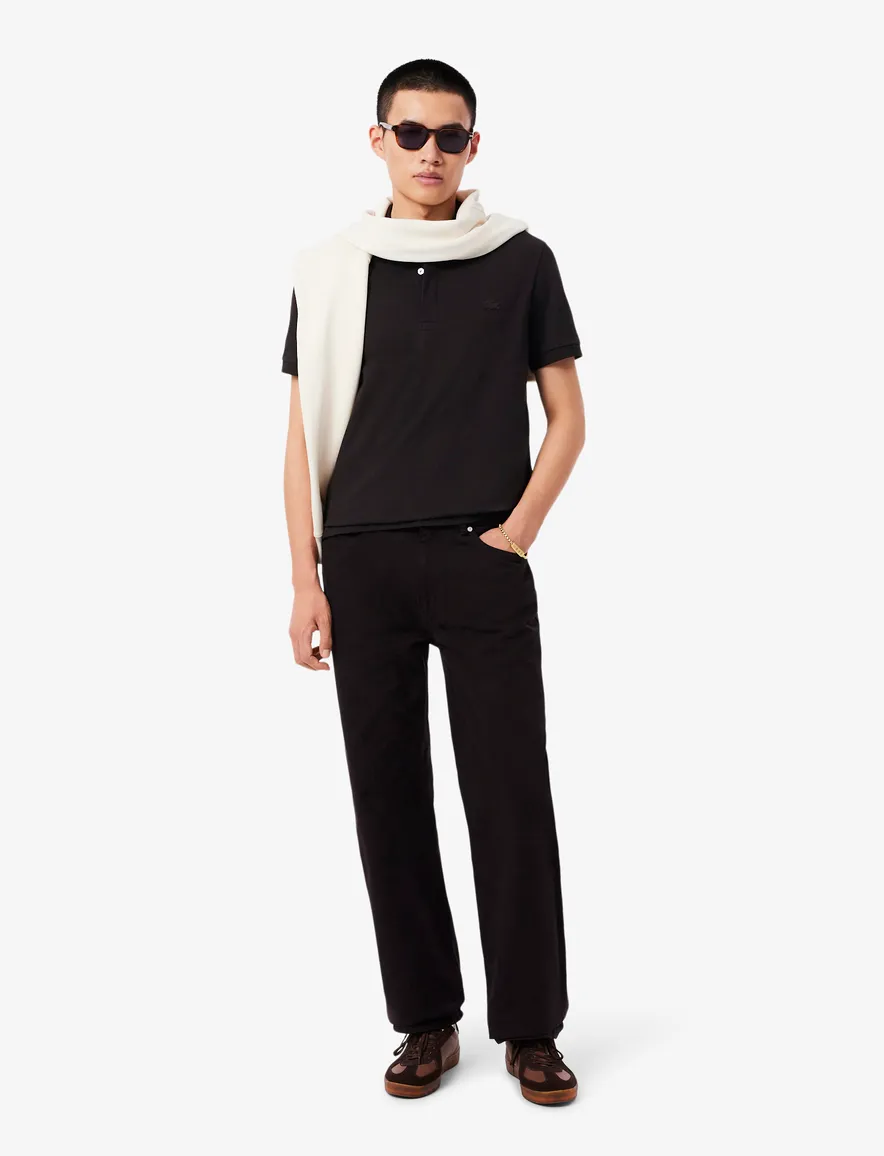 Lacoste polo bruin Regular Fit