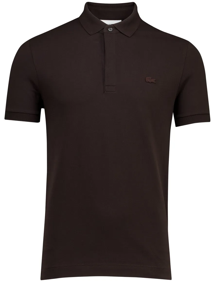 Lacoste polo bruin Regular Fit