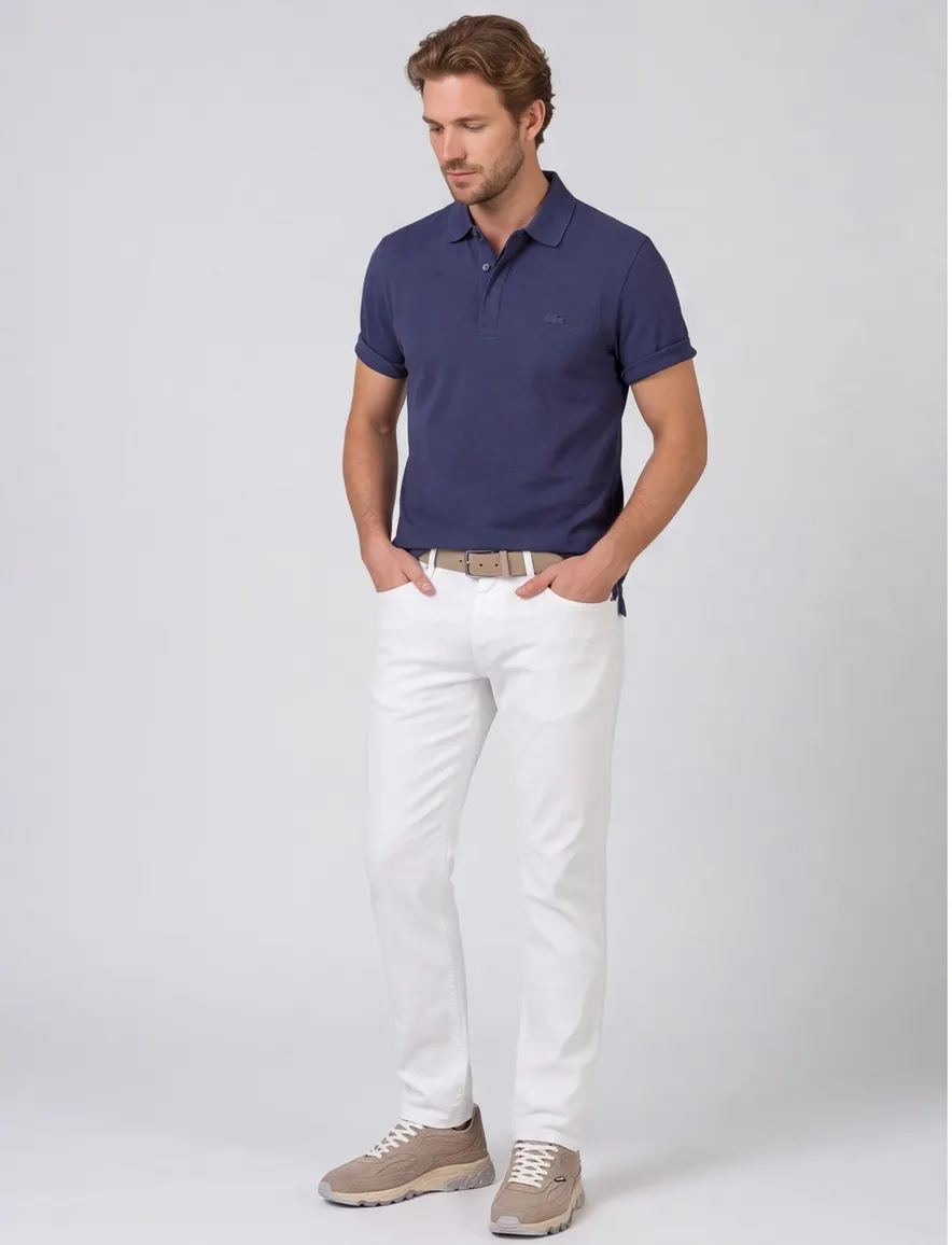 Lacoste polo blauw