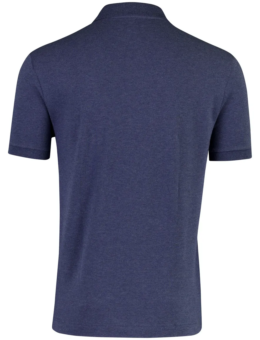 Poloshirt korte mouw blauw Lacoste regular fit