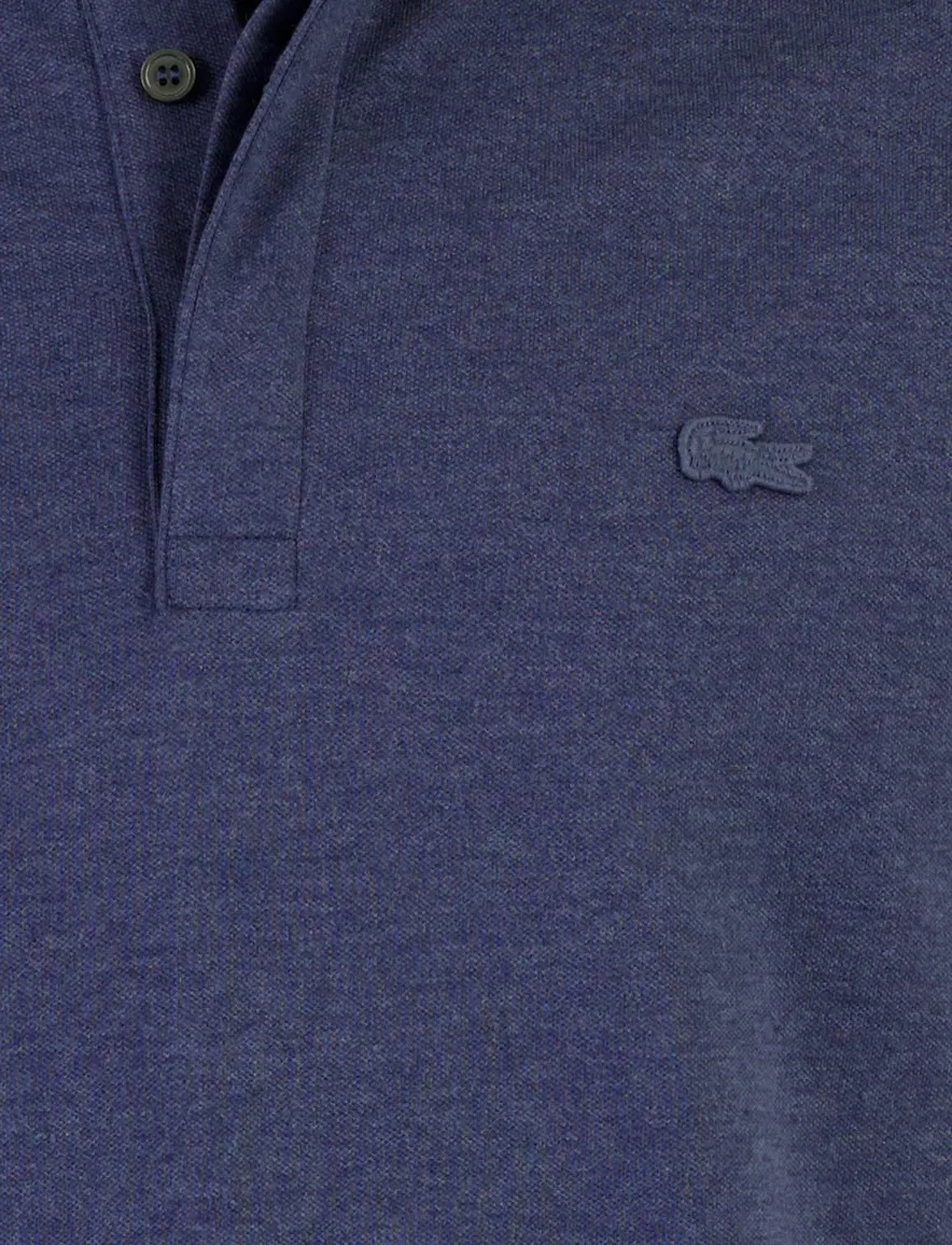 Poloshirt korte mouw blauw Lacoste regular fit