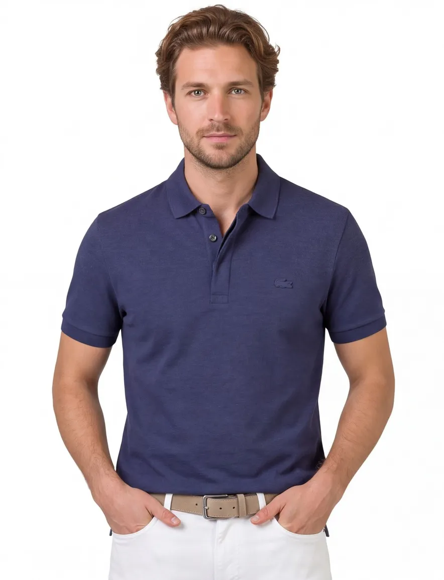 Lacoste polo blauw