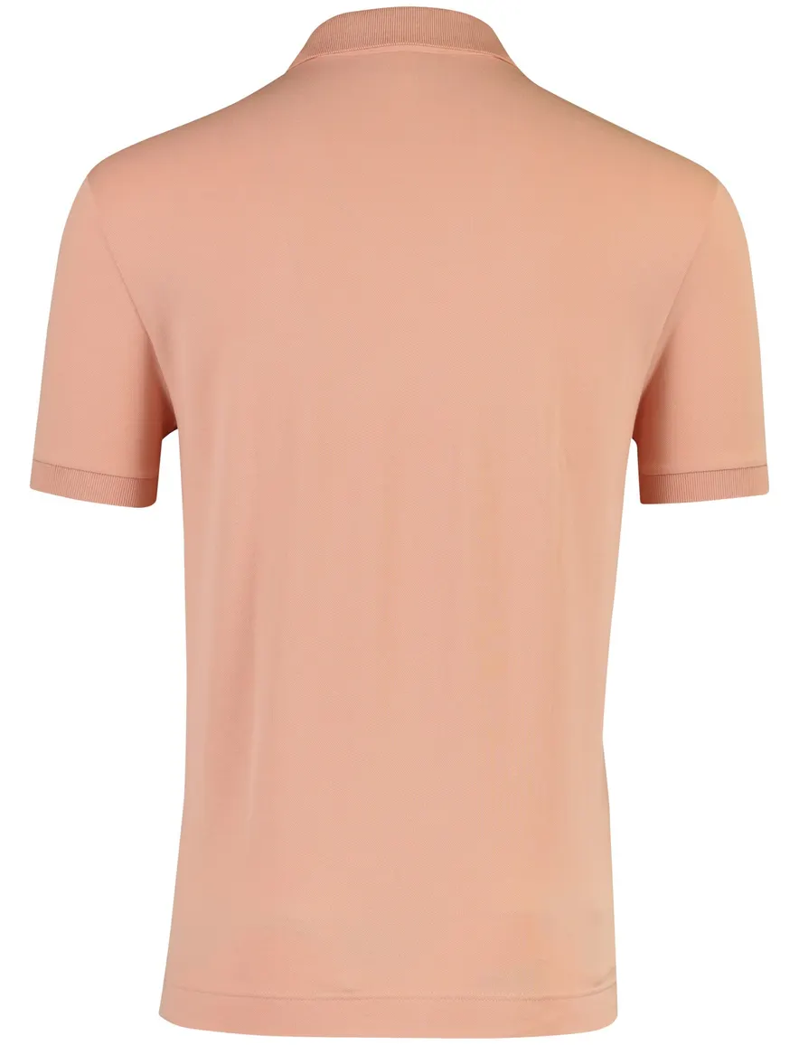 Poloshirt korte mouw zalmkleurig Lacoste regular fit