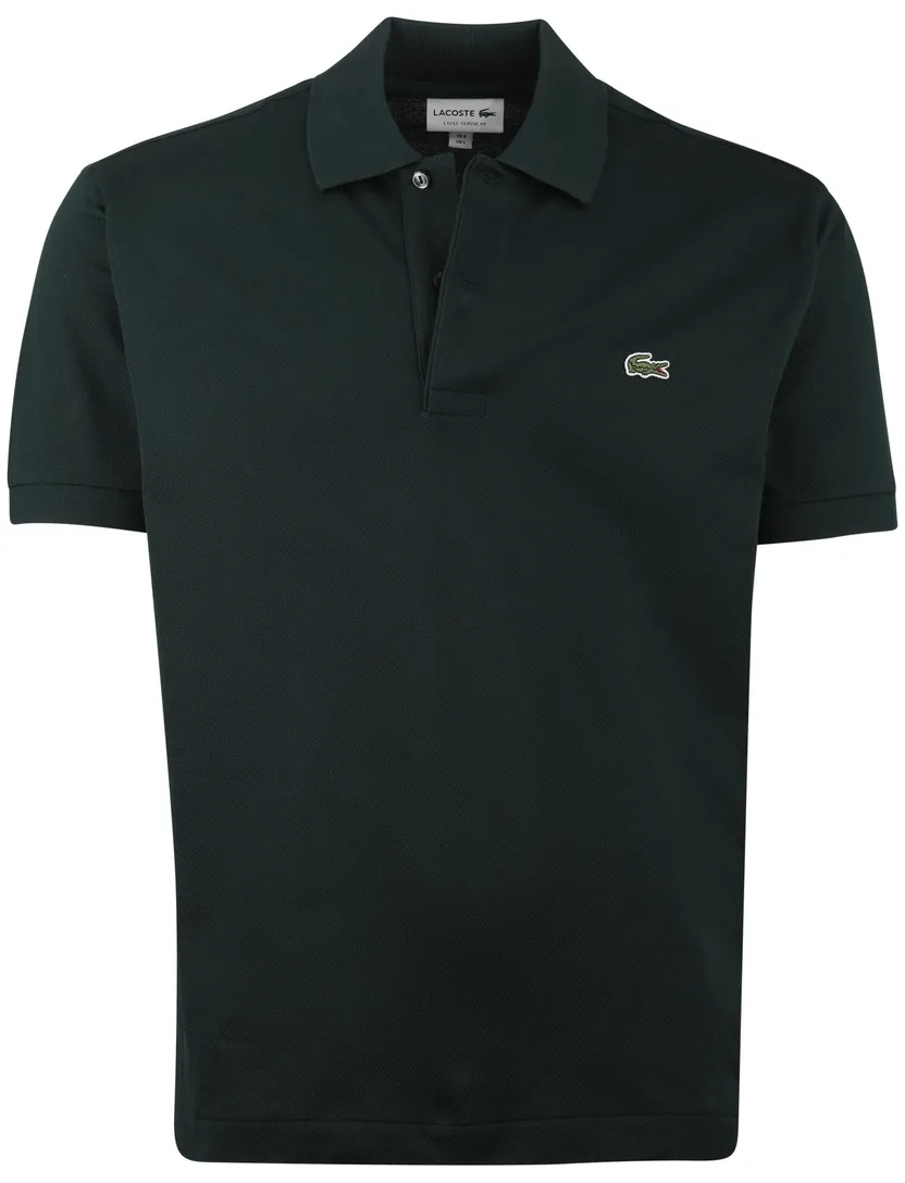 Poloshirt donkergroen lacoste pique